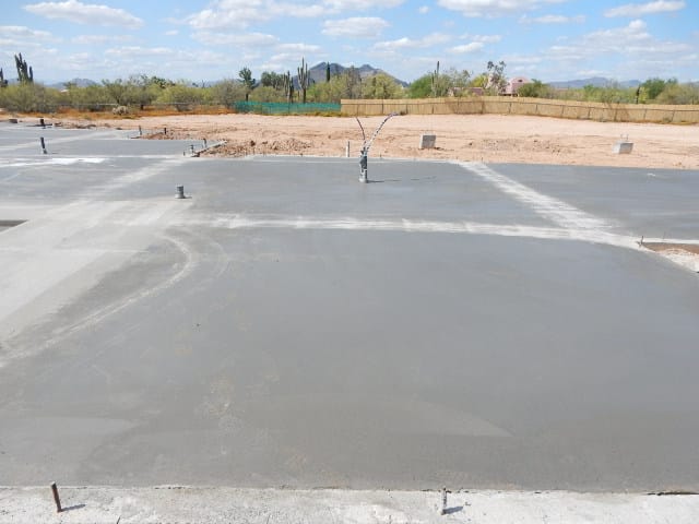 concrete slab for house